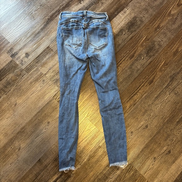 Wax Jean Blue Skinny Distressed Denim - Picture 2 of 3